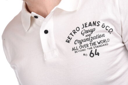 Pánska polokošeľa ROSENBLATT polo offwhite RETRO Jeans
