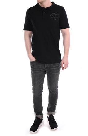 Pánska polokošeľa ROSENBLATT polo black RETRO Jeans