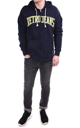 Pánska mikina RITMAN zip hoodie dark blue RETRO Jeans
