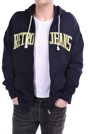 Pánska mikina RITMAN zip hoodie dark blue RETRO Jeans