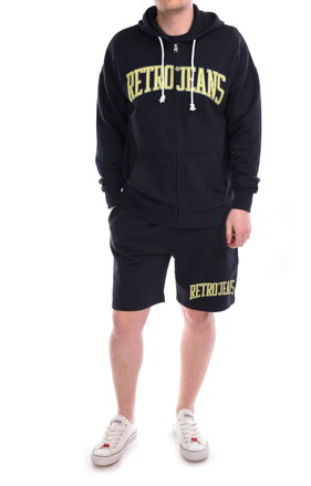 Pánska mikina RITMAN zip hoodie dark blue RETRO Jeans