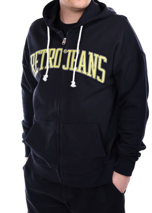 Pánska mikina RITMAN zip hoodie dark blue RETRO Jeans