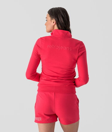Dámska mikina ERINA ZIP pink Retro Jeans