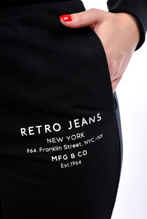 Dámske tepláky GERANIUM pants black RETRO Jeans