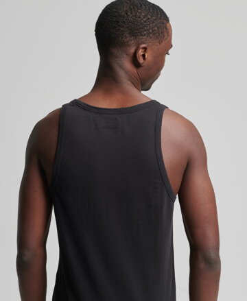 Pánske tielko Organic Cotton Vintage Logo Black SUPERDRY
