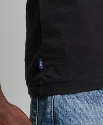 Pánske tielko Organic Cotton Vintage Logo Black SUPERDRY