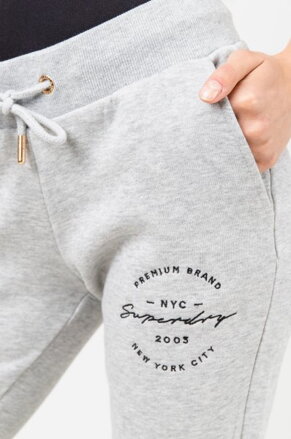 Dámse tepláky sivé APPLIQUE SuperDry 