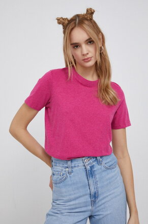  Dámske tričko Vintage Logo Emb Tee SUPERDRY pink