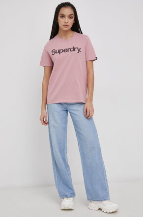 Dámske tričko SUPERDRY ružové