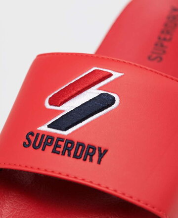 Dámske,Pánske šľapky Core Pool Slide Superdry red