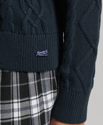 SUPERDRY pulover tmavomodrý 