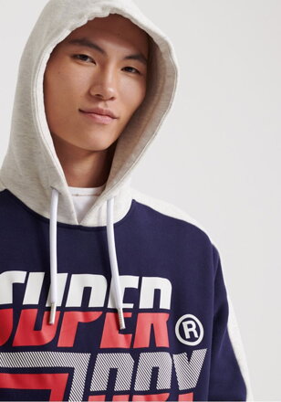 Pánska mikina DOWNHILL RACER PANEL HOOD Superdry 