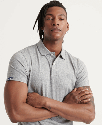 Pánska polokošeľa SUPERDRY sivá