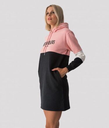 Retrojeans dámske mikinové šaty KNOXVILLE ružové