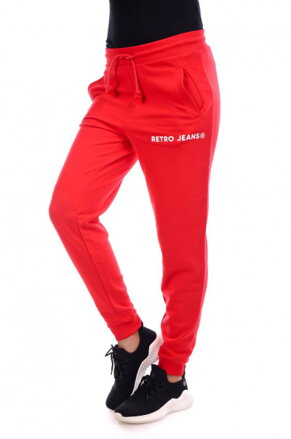 Retrojeans teplákové nohavice OLIVIA červené