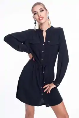 Mayo Chix košelové šaty DIA čierne