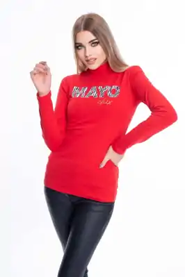  Mayo Chix Portský rolák fny. "zebra" červena