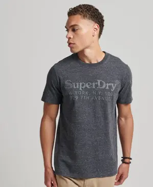 Superdry pánske tričko Vintage Graphic tm.sivá
