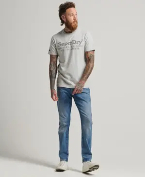 Superdry pánske tričko svetlo sivá