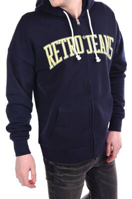 Pánska mikina RITMAN zip hoodie dark blue RETRO Jeans