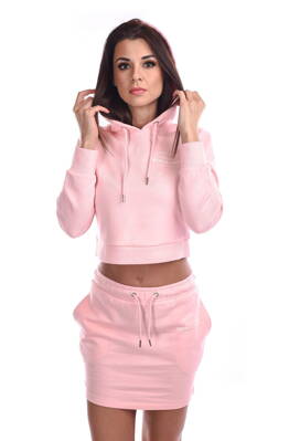 Dámska mikina BLUEBELL hoodie light pink RETRO Jeans