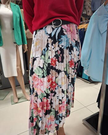 Sukna plisovana farebna