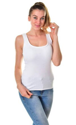 Dámske tričko GERANIUM tank top white RETRO Jeans