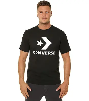 CONVERSE pánske tričko čierne