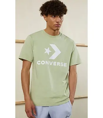 CONVERSE pánske tričko olivové 371