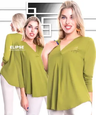 Mayo Chix tričko volné ELIPSE olivové