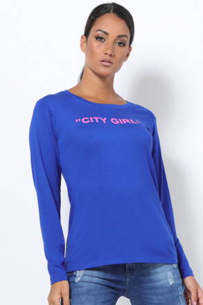 Dámske T- tričko City Girl AMNESIA MODRE