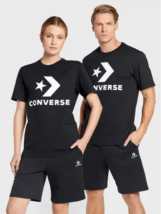 Unisex CONVERSE tričko čIERNE