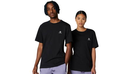 Unisex CONVERSE tričko čierne