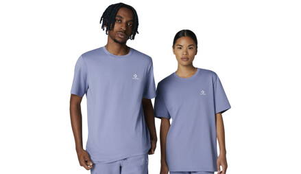 Unisex CONVERSE tričko fialové