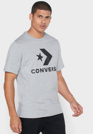 Pánske tričko Star Chevron sivá regular fit CONVERSE