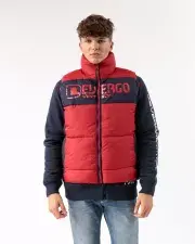  Pánska vesta DevergoJeans červeno-čierna