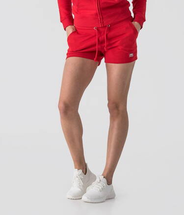  Retro dámske krátke nohavice červené myanna