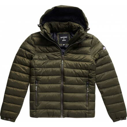  Pánska Superdry Fuji Puffer Jacket tm.zelená