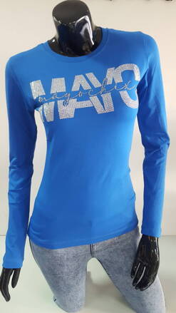 Dámske tričko dlhý rukáv LIGHT Mayo Chix modre