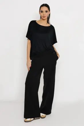 AMNESIA nohavice Wagner cierne