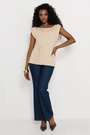 AMNESIA tricko Beron krem