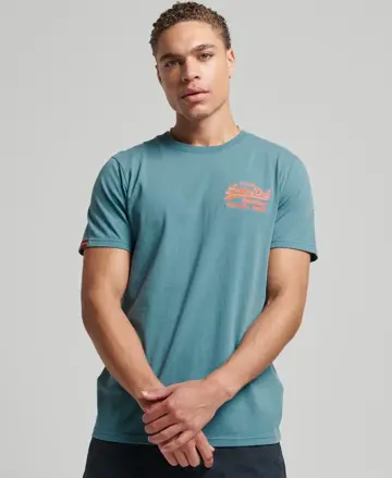 Superdry pánske tričko Hydro blue