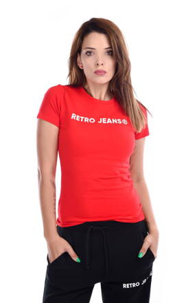 RETRO dámske tričko Olivia červené