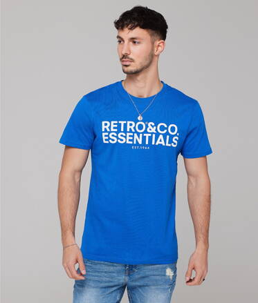 RETRO pánske tričko Boston modré