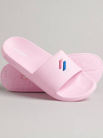 Dámske šľapky Code Esential Pool Sliers Pink SUPERDRY