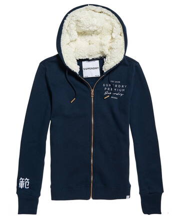 Dámska Mikina APPLIQUE ZIPHOOD SuperDry 