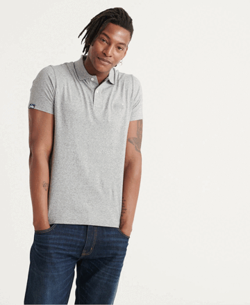 Pánska polokošeľa SUPERDRY sivá