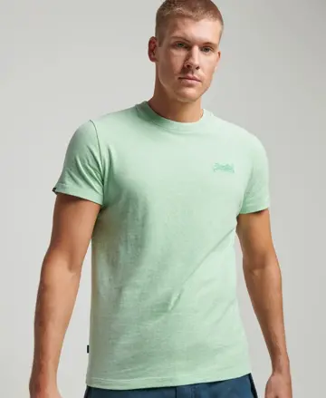 Superdry pánske VINTAGE LOGO EMB TEE tričko Spearmint Marl